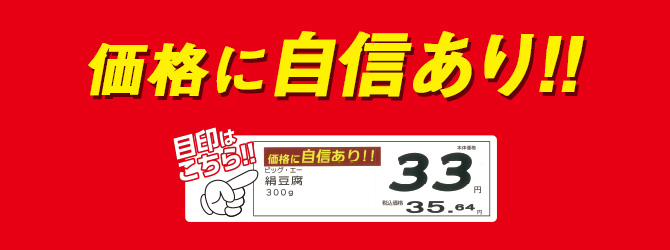 Big-APrice 毎日!いつまでも!この価格!